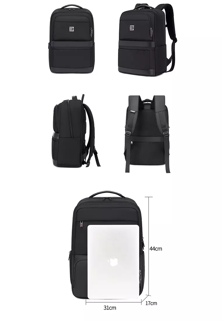 BRUNO CAVALLI Water Resistant 18” Professional Business Backpack with Laptop Compartment