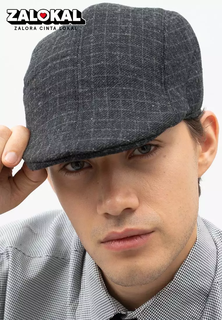 Topi Fedora Hat Painter Black List Square