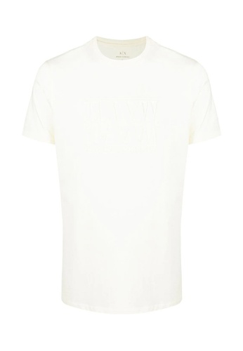 Armani Exchange white AX Armani Exchange Men Embossed Logo Cotton T Shirt 64081AAA6306E2GS_1