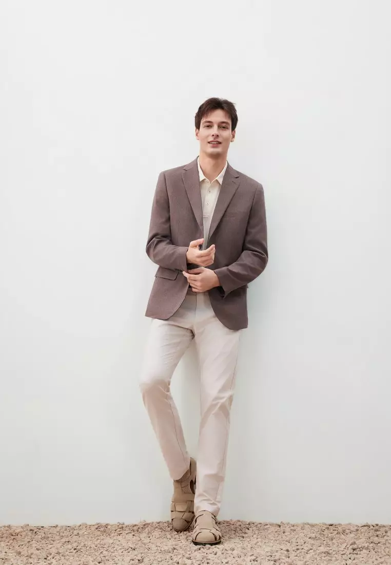 G2000 Teflon Stain-Resistant & Easy Care Smart Fit Twill Suit Blazer