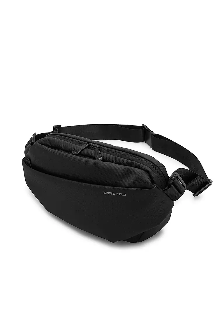 Men's Chest Bag / Sling Bag / Crossbody Bag - Black