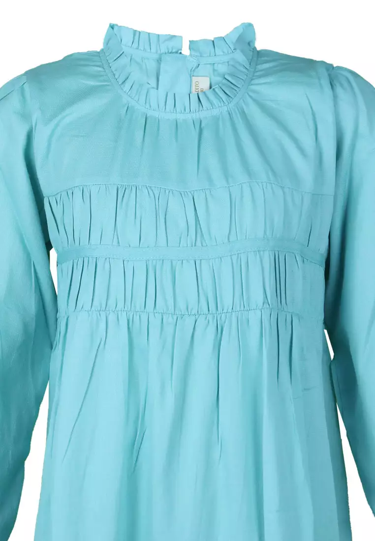 Pito Dito Girl Dharmapuri Midi Dress Anak Biru - Size 4