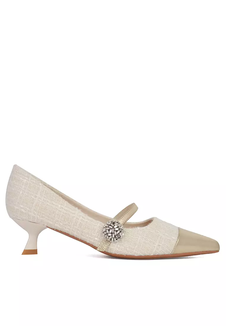 Discount on Twenty Eight Shoes  shoes - SKU: 3cm Pointed Color Matching Mary Jane Shoes Xj1578-6