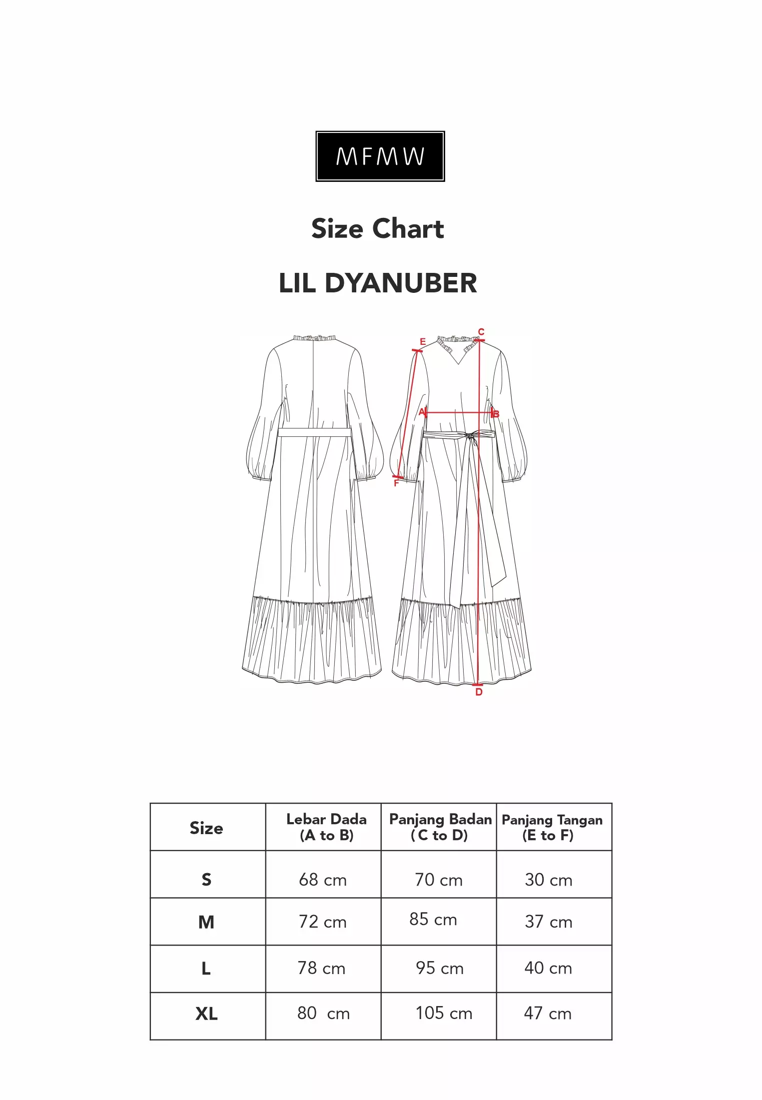 MFMW Lil Dyanuber Dress Anak Salem Motif Daun