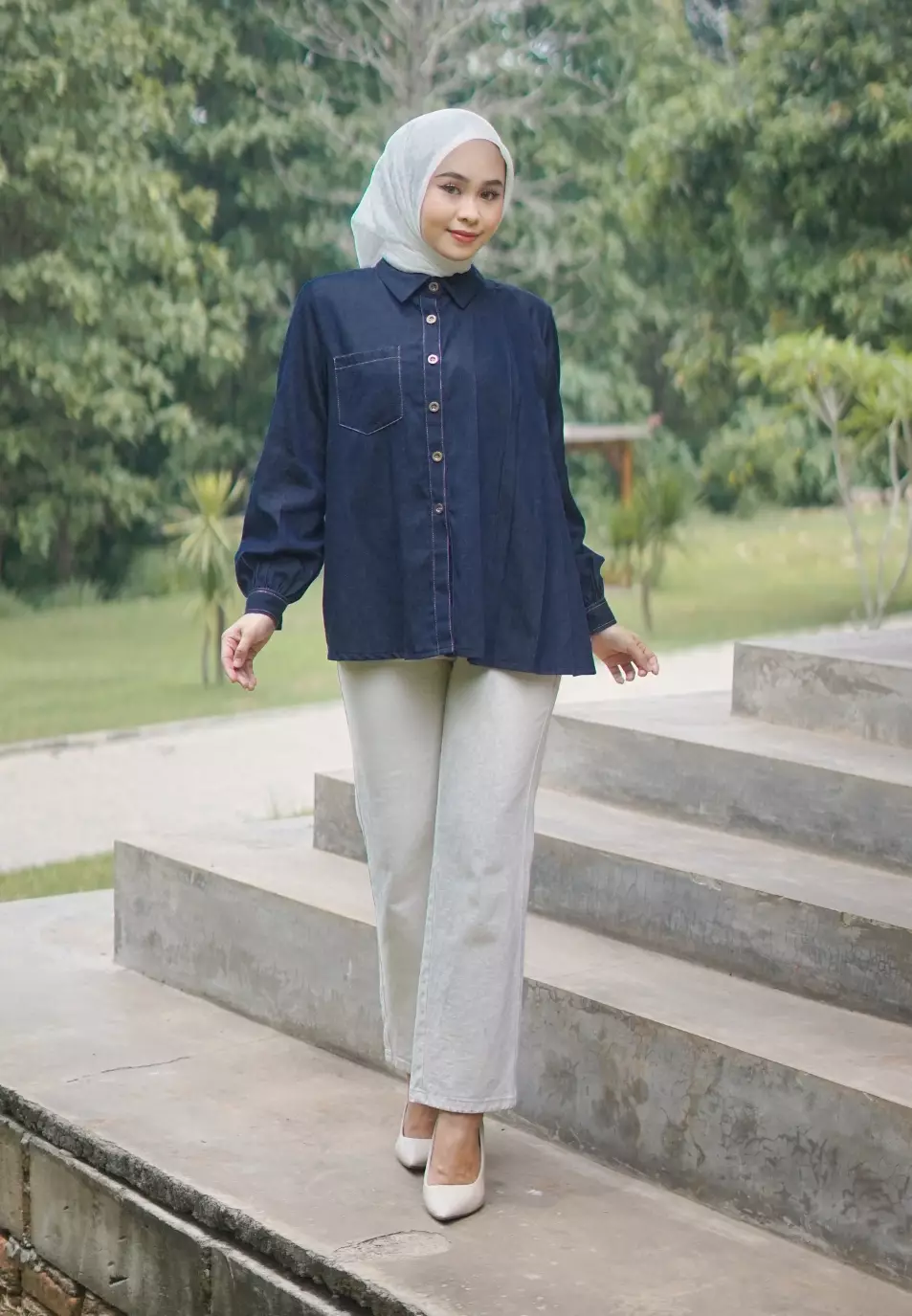 Rachel Denim Shirt - Blue Denim