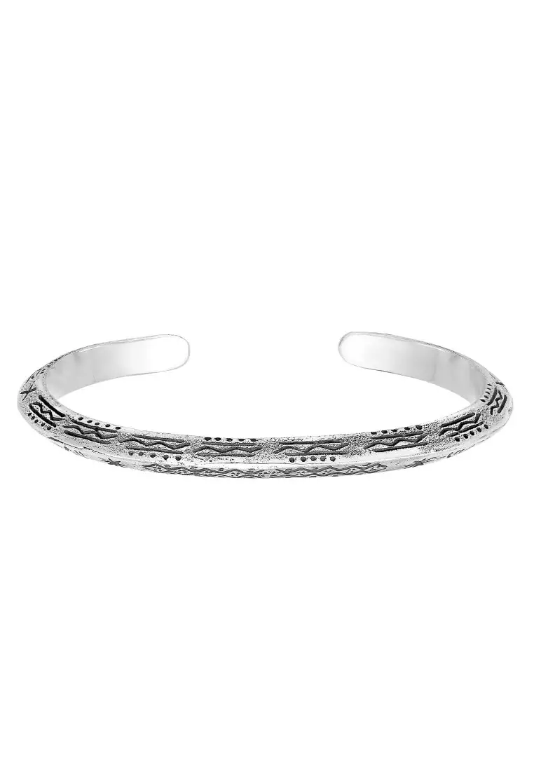 EXCLUSIVE Gelang Perhiasan Perak 925 Pria Bangle Azetec