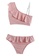 Halo pink (2pcs) Ruffle Bikini Swimsuit 0DE8AUSEB18332GS_2