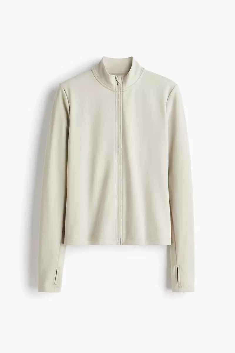 Zip-through sports jacket with SoftMove™