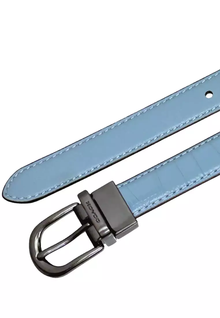 Classic Buckle Cut To Size Reversible Belt, 18 Mm, in Cornflower CR914