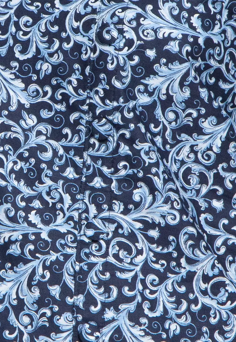 Solo Tunic In Navy Print