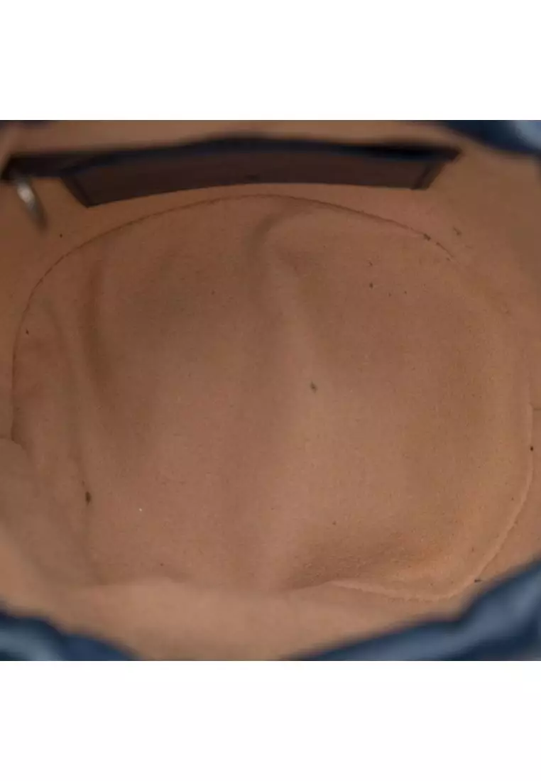 Pre-Loved Gucci Mini Gg Marmont Matelasse Diagonal Leather Torchon Bucket Bag