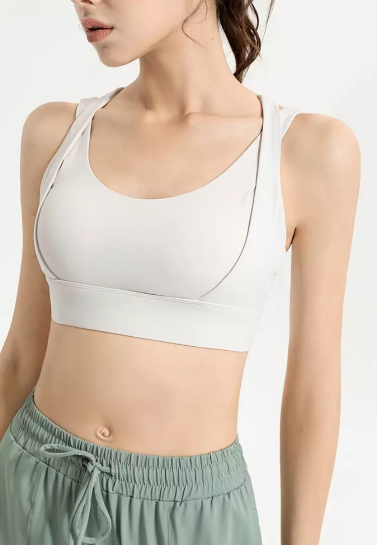 Strive Sport Bra – Cross Back Dual Strap Sports Bra for Women Breathable Supportive Activewear