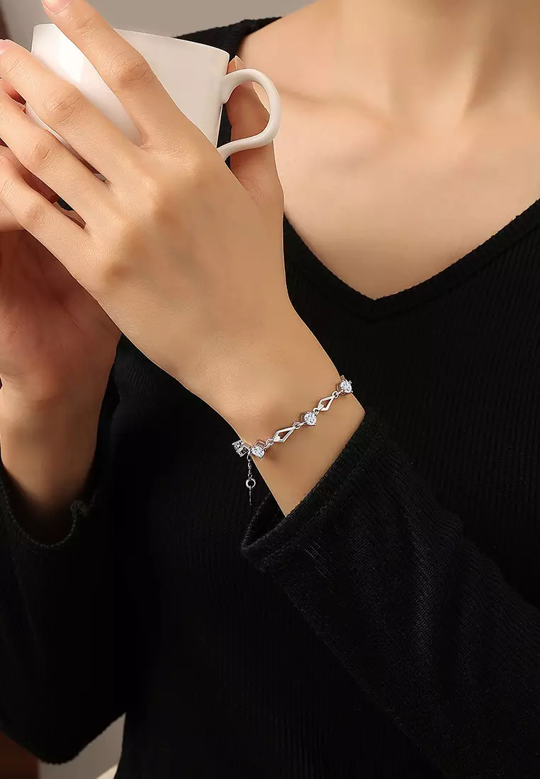 Gelang Wanita Perhiasan Berlian Mewah Fashion Korea Original Bracelet