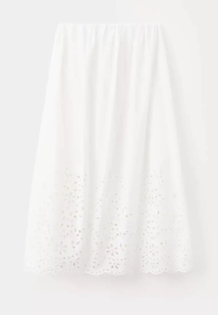 Midi Skirt With Embroidered Details