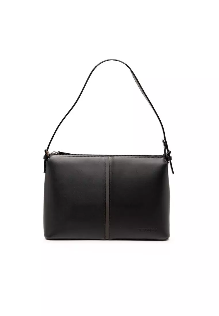 Buy BURBERRY Pre-Loved Burberry Leather Shoulder Bag 2026 Online