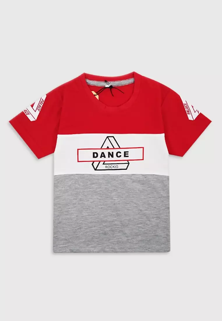 Wakakids Setelan Anak Laki Laki Dance Rock 3467 Merah