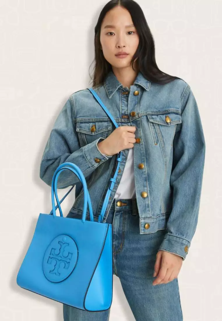 Tory Burch Small Ella Bio Tote Blue Azure