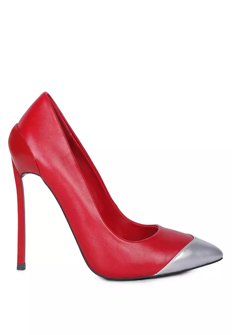 Red and silver high heels new arrivals