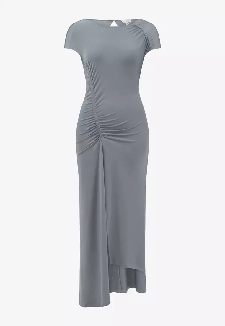 Buy FORCAST Kim Asymmetric Ruched Dress Online | ZALORA Malaysia