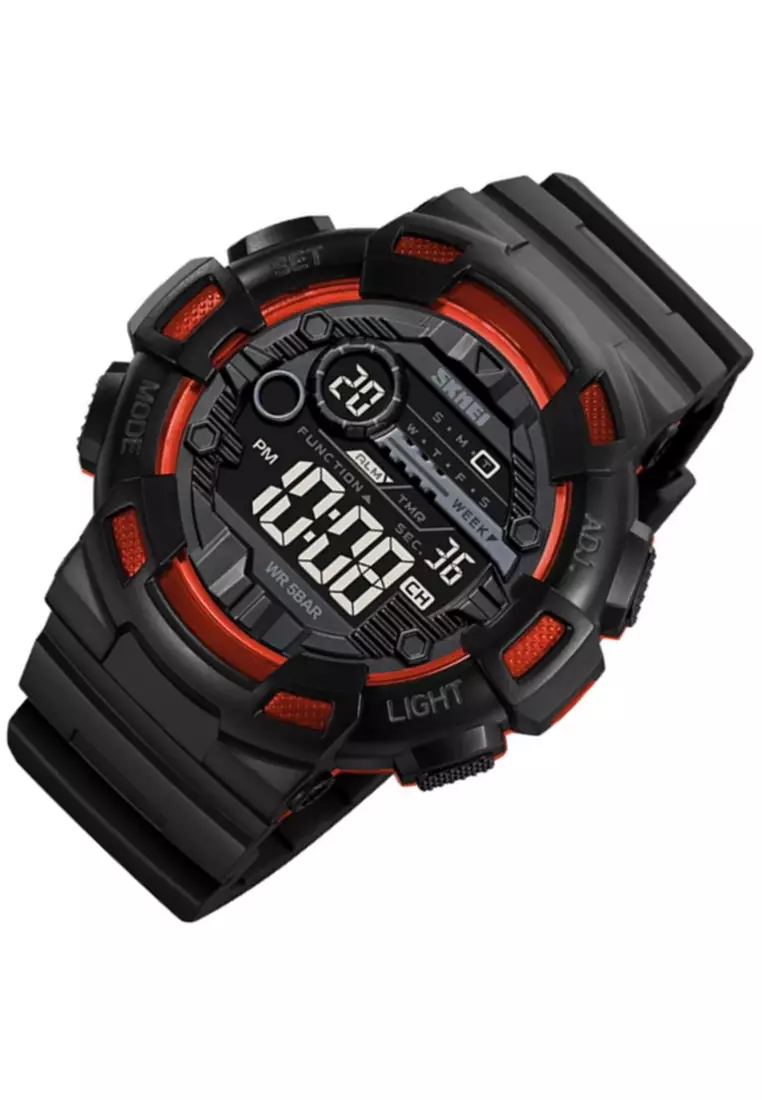 Jam Tangan Digital Pria Waterproof Many Function Strap Tali Material TPU DV62 ORIGINAL