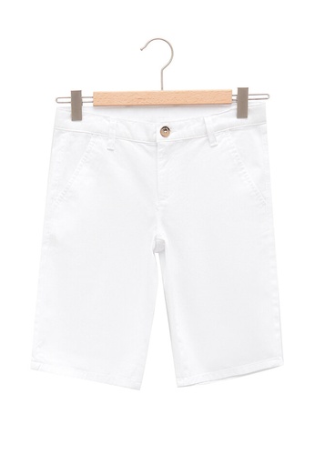 LC Waikiki white Basic Gabardine Boy Roller Shorts 91ABBKA06BAB7DGS_1