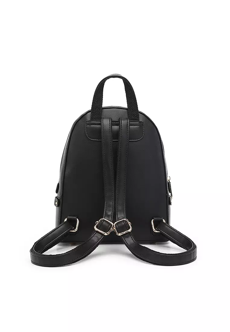Women's Monogram Backpack (Tas Ransel Wanita & Tas Punggung Wanita) - Hitam