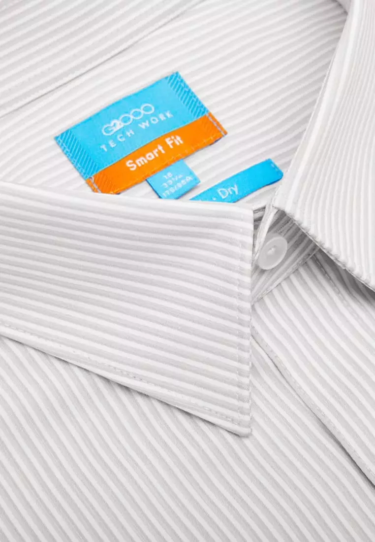Non-Iron Premium Cotton Smart Fit Stripe Shirt