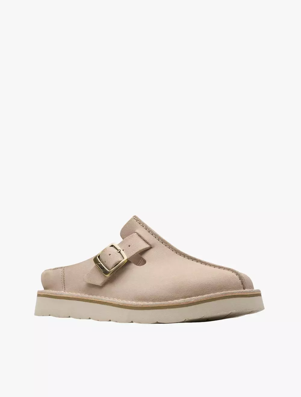 Clarks Solsbury Mule. Sand Suede