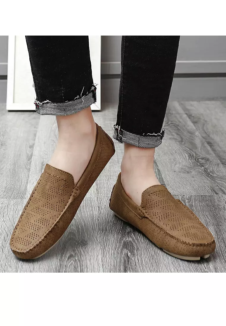 沖孔的真皮樂福鞋&帆船鞋YY3033