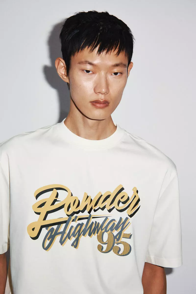 Printed cotton T-shirt