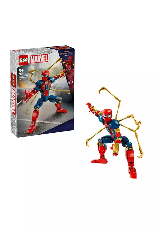 Super Heroes 76298 Iron Spider-Man Construction Figure, Age 8+, Building Blocks, 2024 (303pcs)