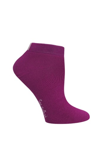 SOXGALERI purple Anti-Bacterial Cotton Sneaker Socks for Women 1CB2AAA8903D7BGS_1