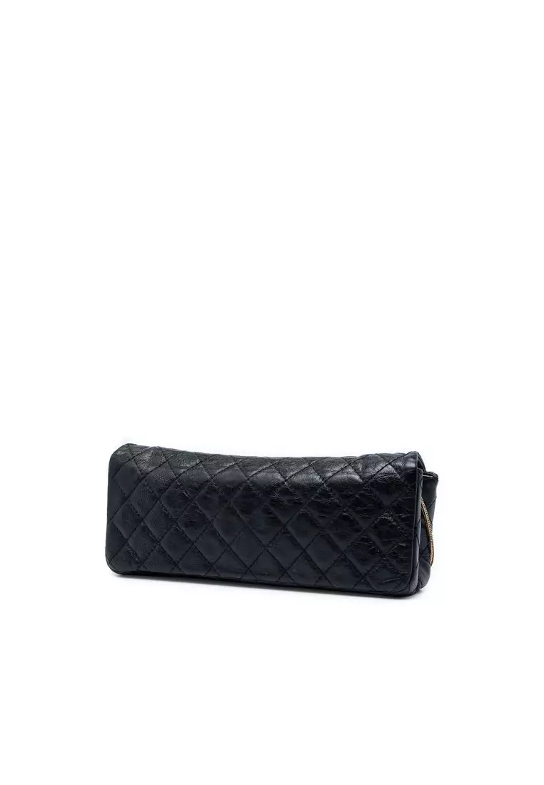 Pre-Loved Chanel Quilted Glazed Calfskin Reissue 2.55 East West Single Flap