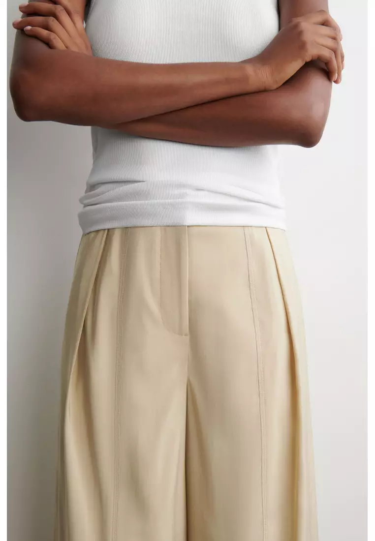 FLUID PLEATED CULOTTES