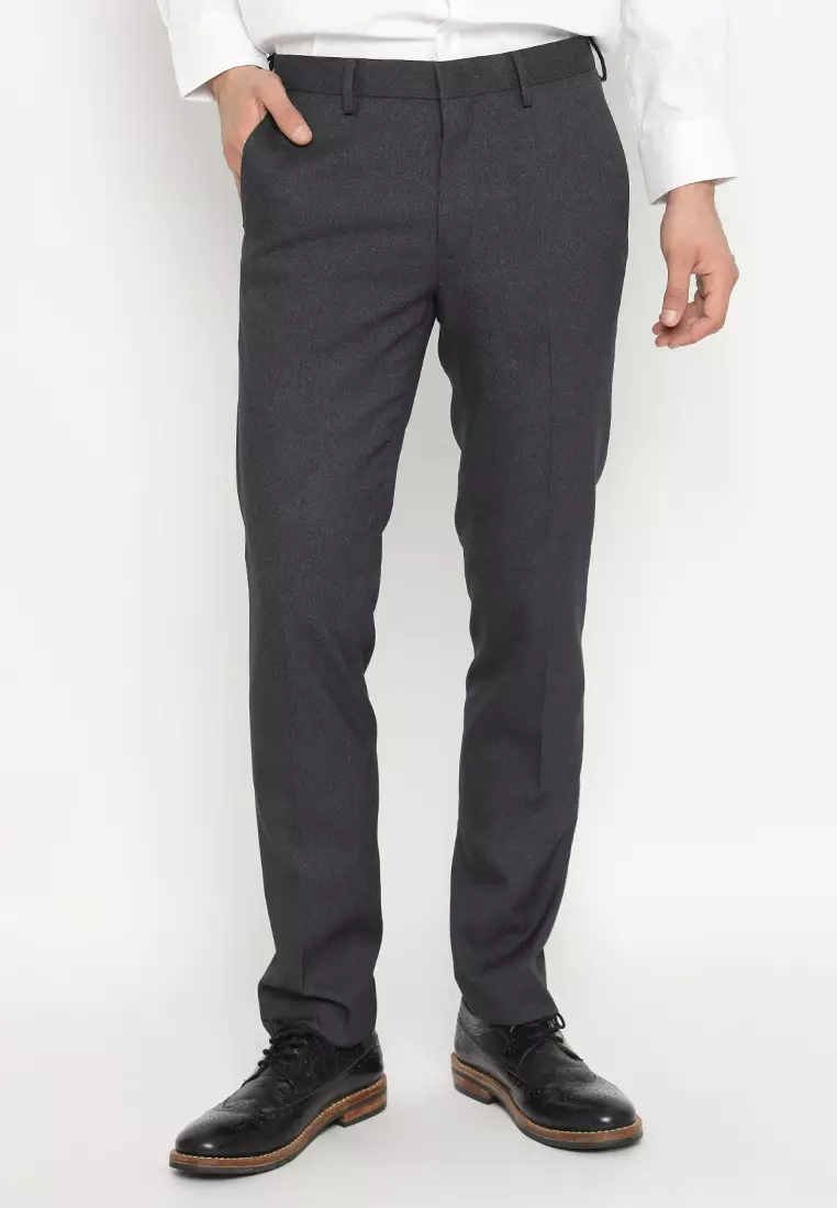 Jobb Bellwool-B Celana Panjang Pria Modern Slim Fit Dark Grey 2023