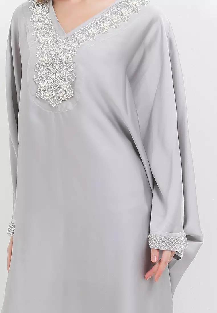 Embellished Silky Kaftan