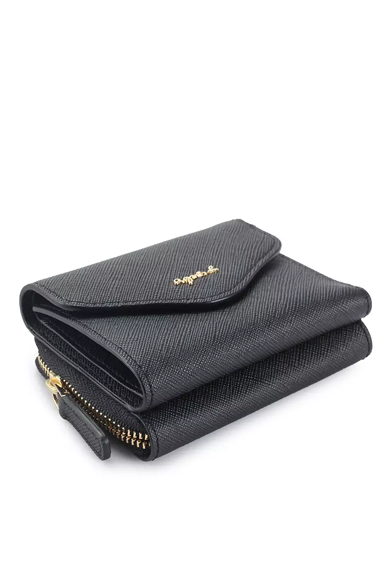 Logo Detail Leather Wallet