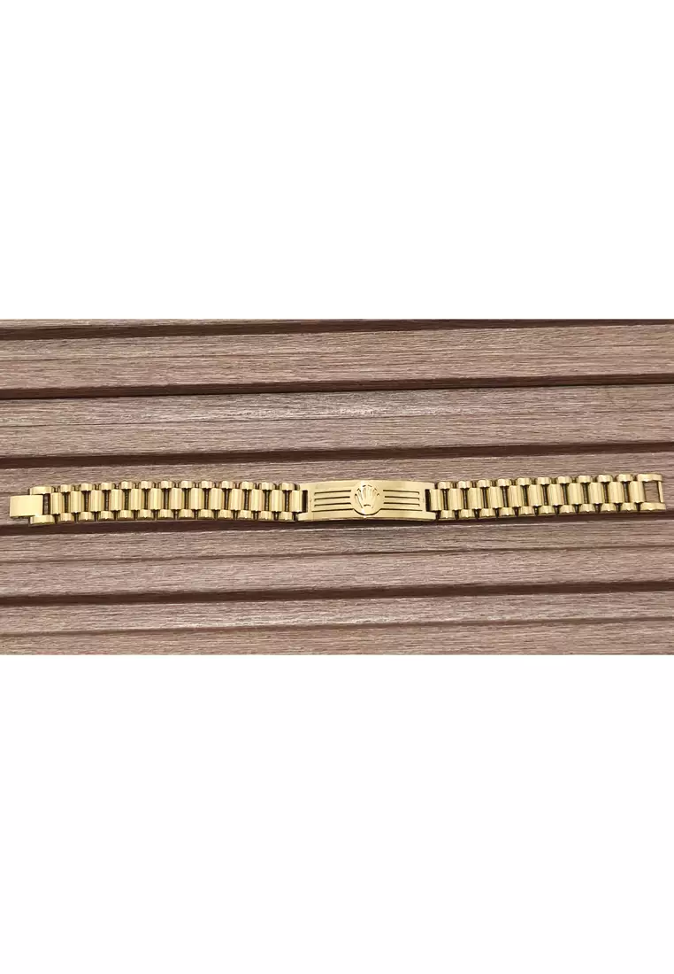 Men's Accessories Crowns Stainless Steel Men's Bracelet Gelang Pria Gold