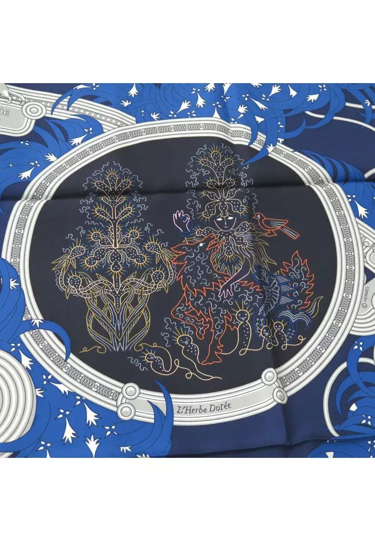 Pre-Loved Hermès Legende Brodee Silk Scarf