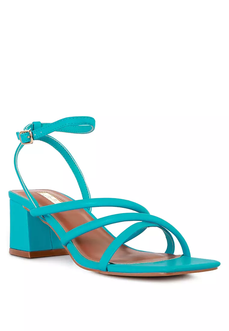 Lyla cross discount block heel sandals
