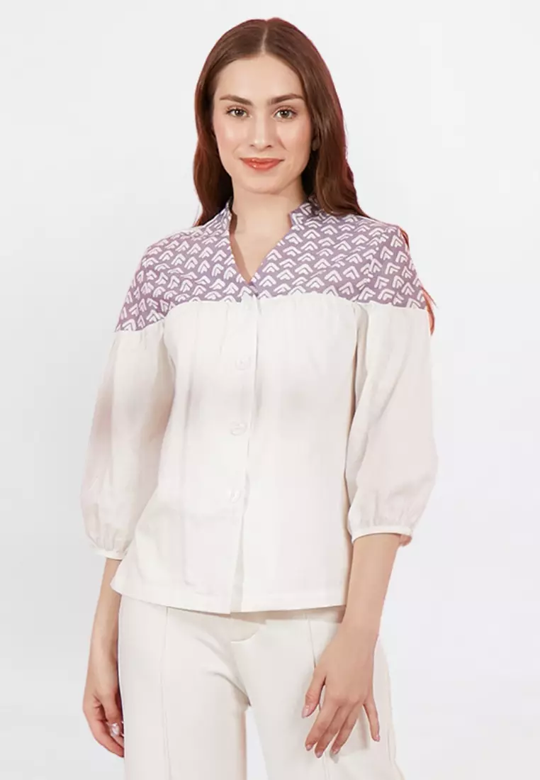 Blouse Batik Asteria Ungu
