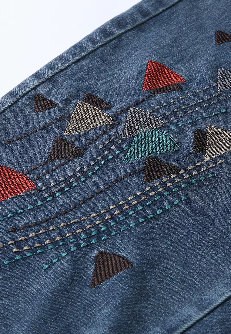 Girls embroidered jeans hot sale