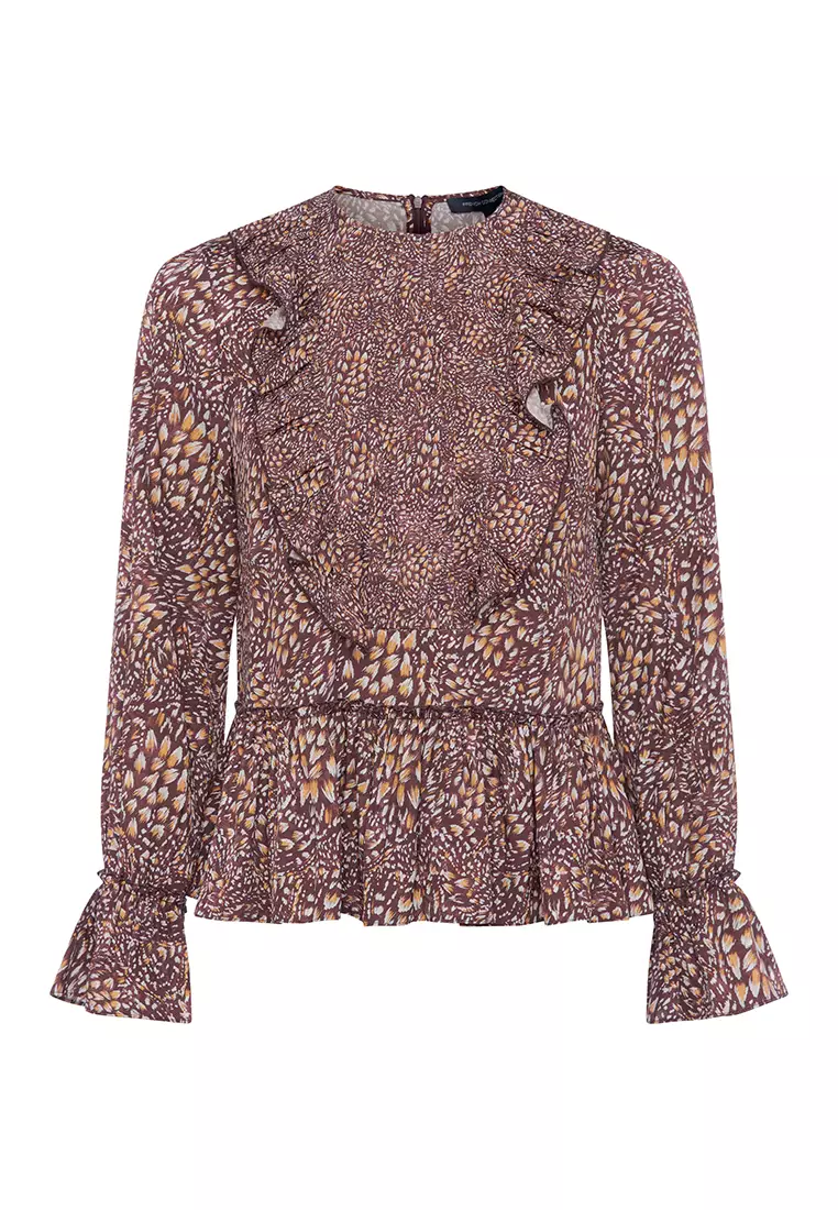 PF FAITH DRAPE LS TOP