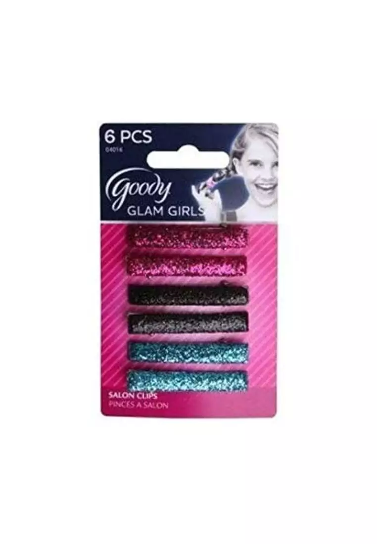 Goody Tween Girls 04016 glitter rectangle salon clip 6ct