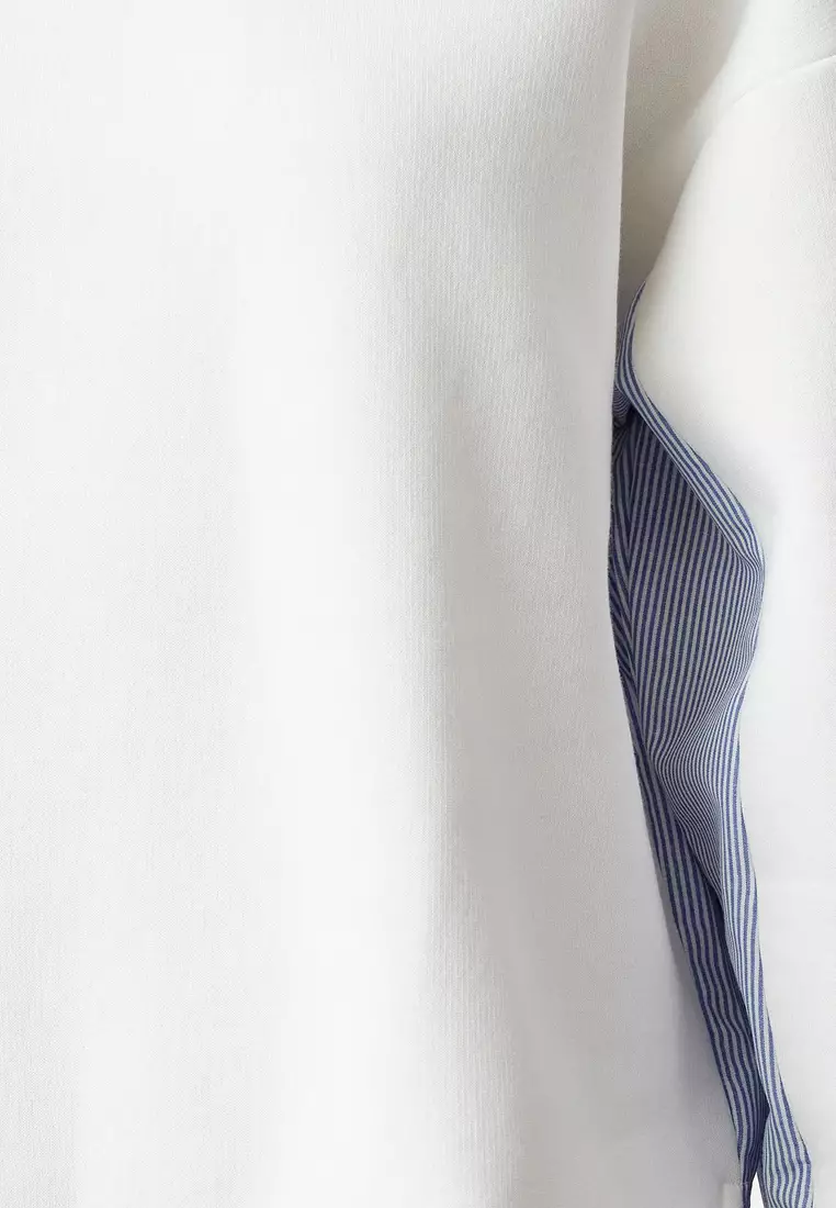Poplin Detailed Sweatshirt
