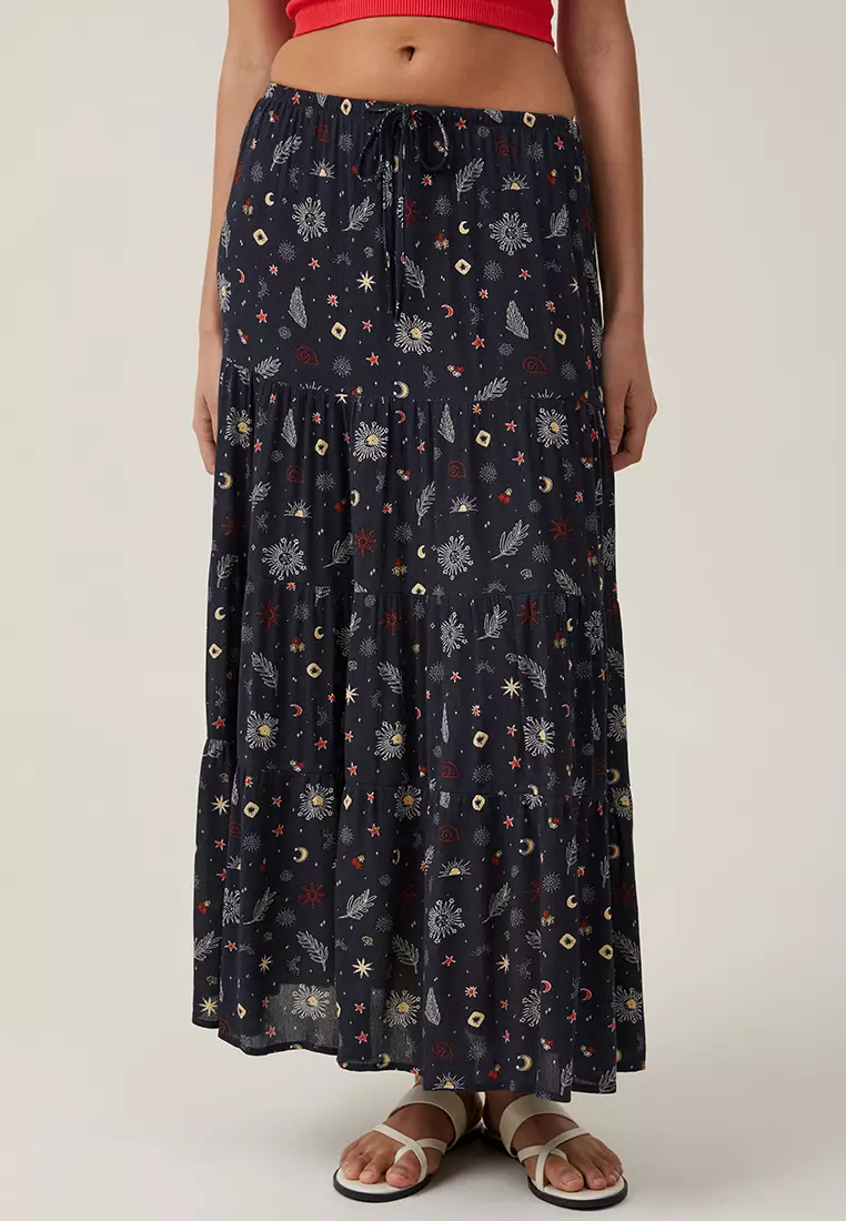 tiered maxi skirt for sale