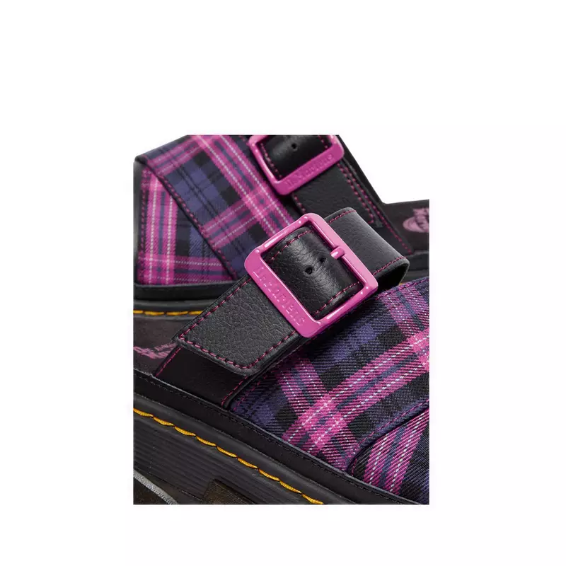 Dr. Martens Mattison Slide Black + Pink Multi