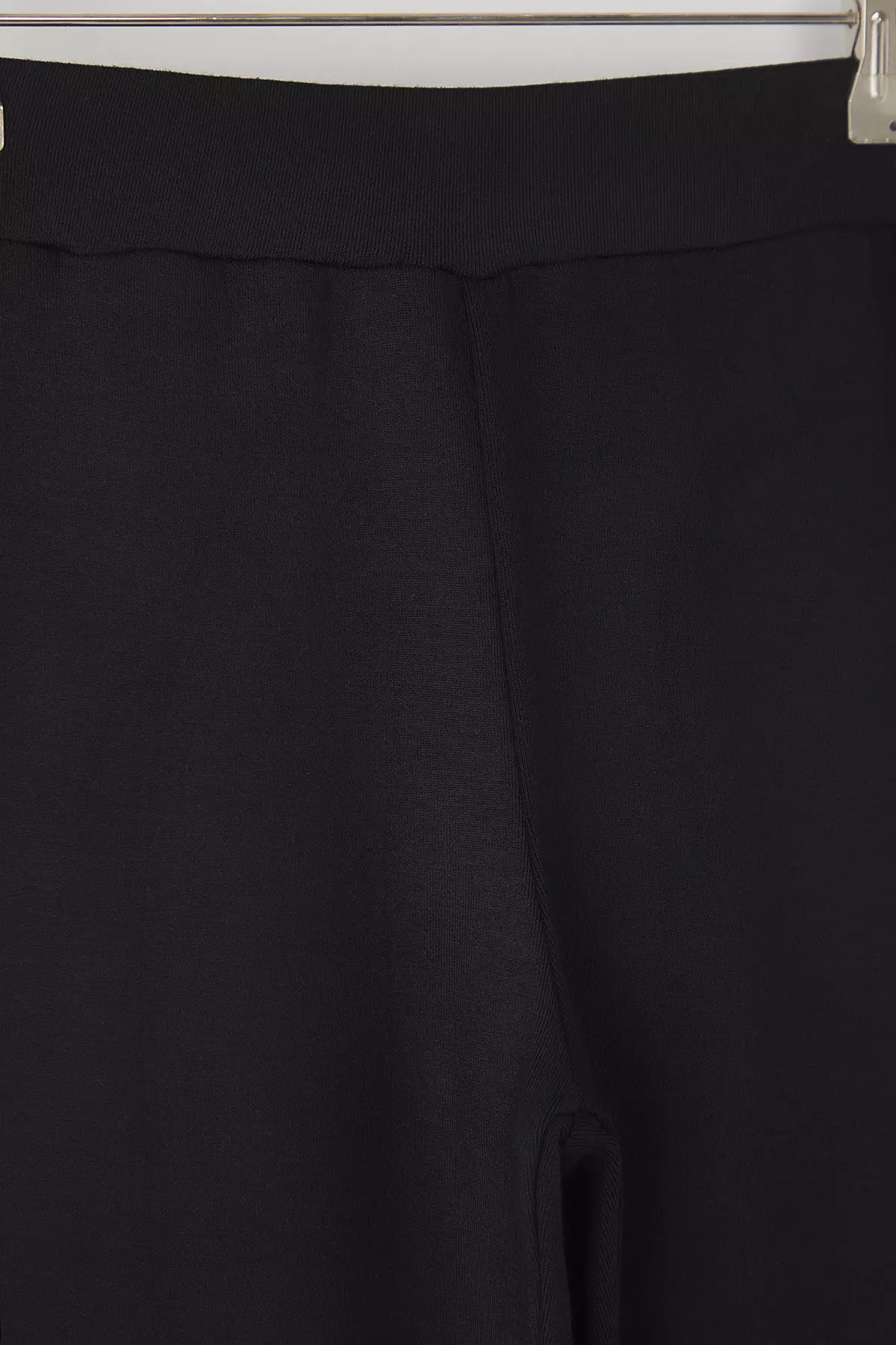 Black Girl's Cotton Bias Detail Wide Leg Knitted Pants Tkdss25Pl00015