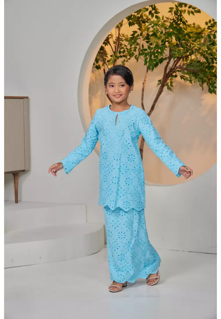 Kurung Moden Sulaman Kasih Evelyn For Kids