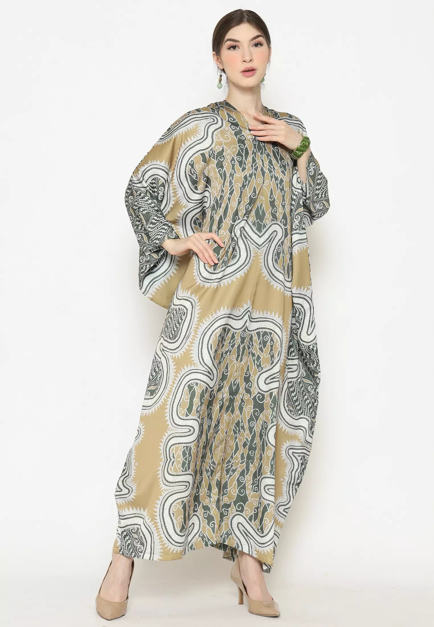 Kanzi Exclusive Short Sleeve Batik Kaftan